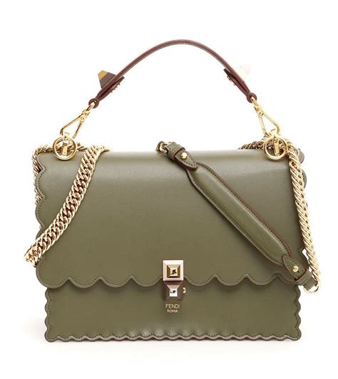 fendi kan i shoulder bag green